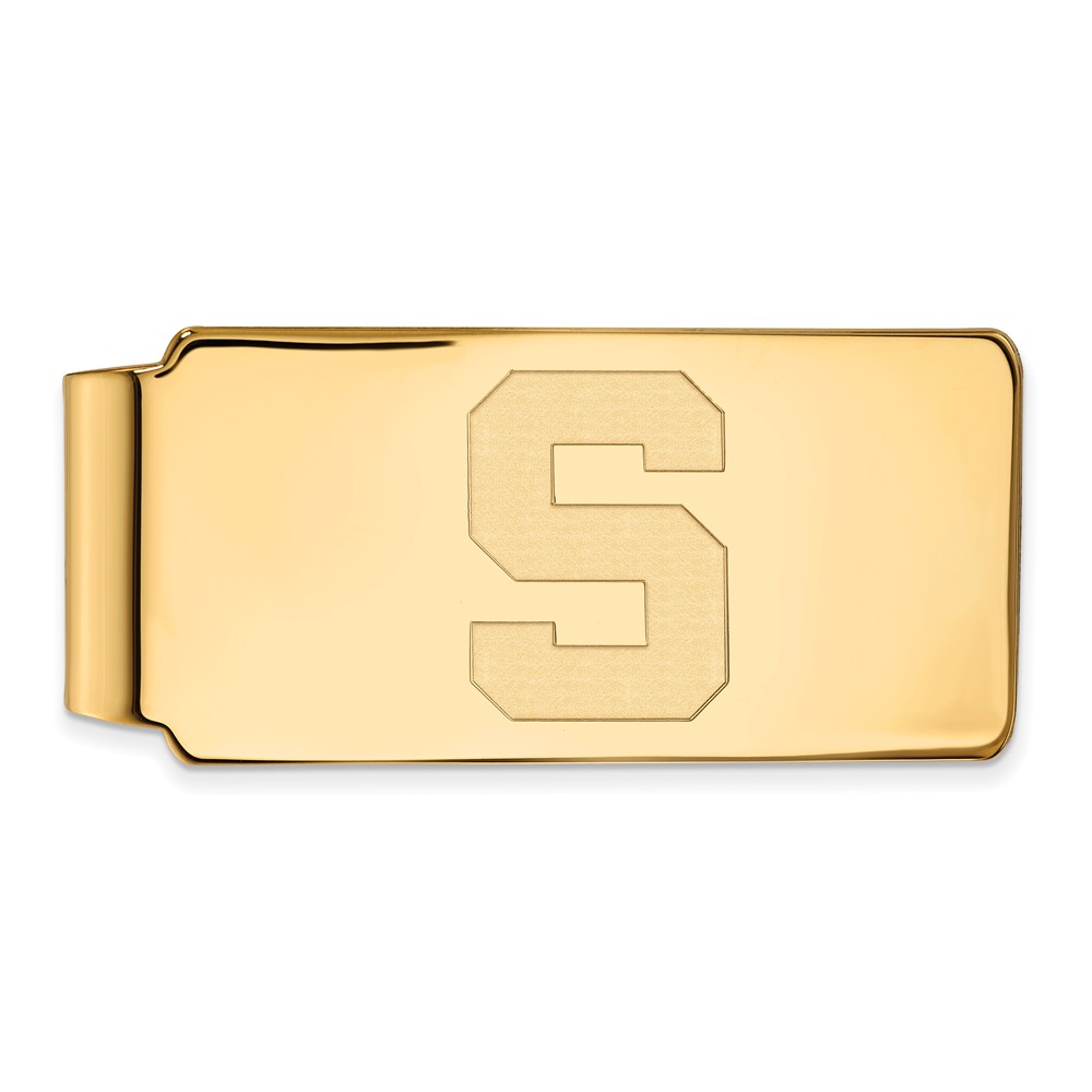 10k Yellow Gold Michigan State Money Clip