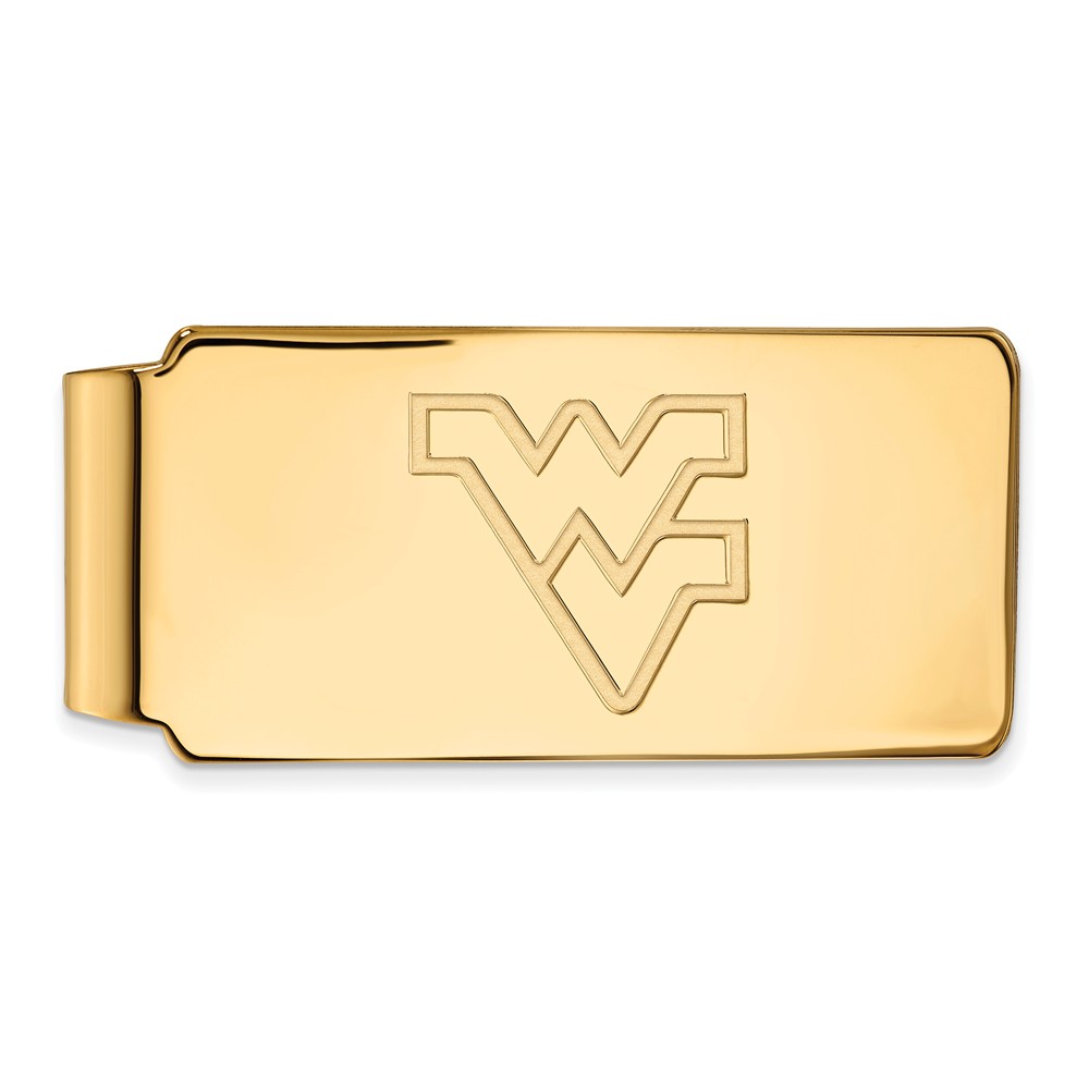 10k Yellow Gold West Virginia U Money Clip