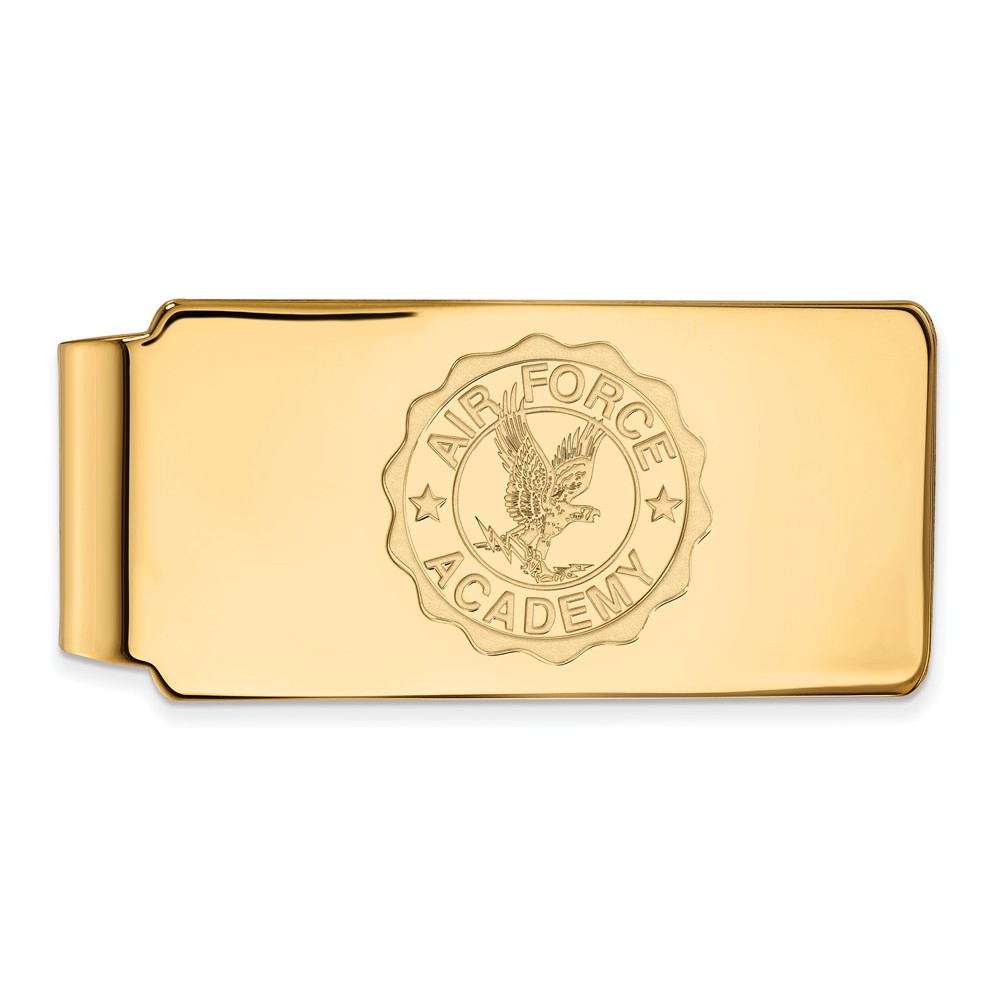 10k Yellow Gold United States Air Force Academy Crest Money Clip