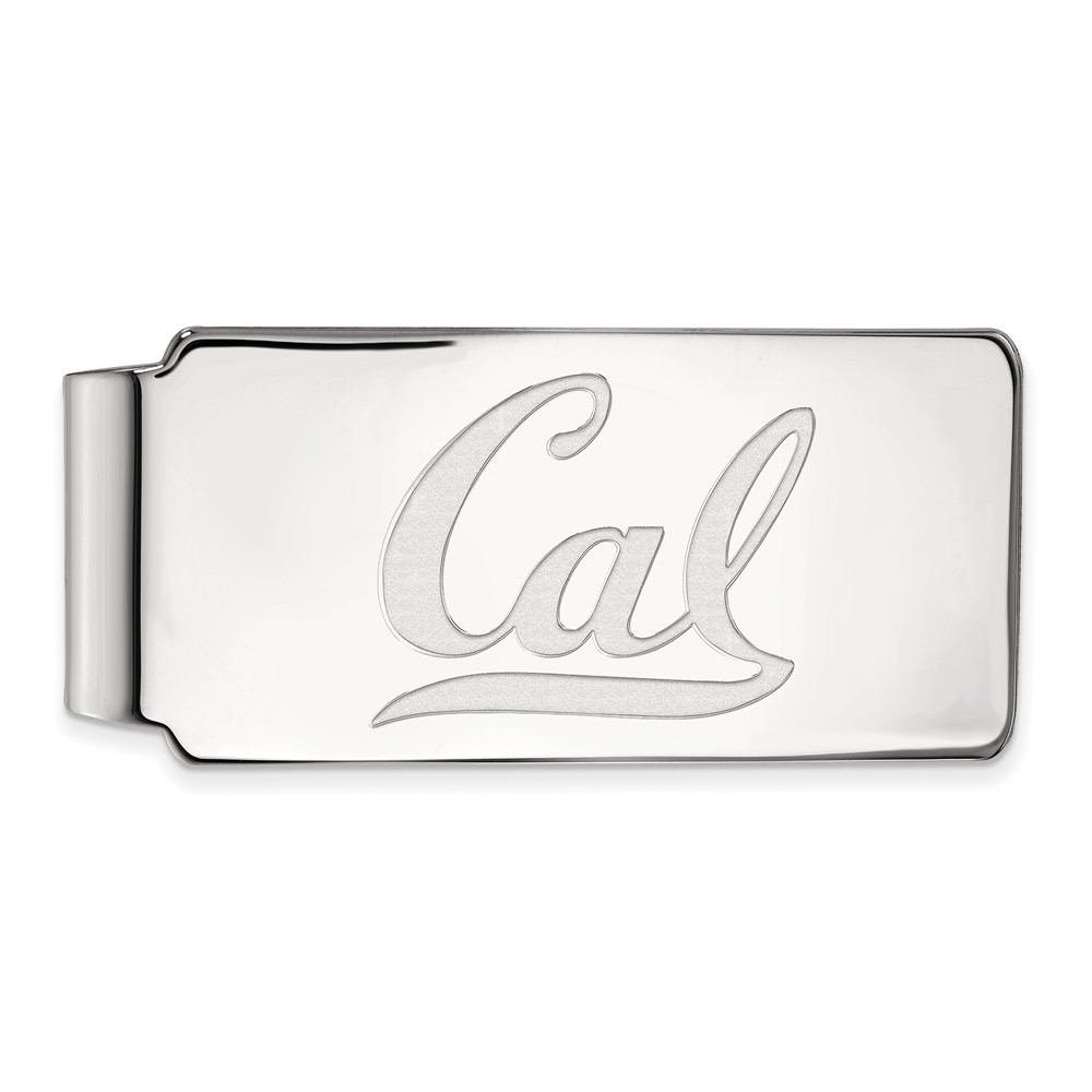 14k White Gold U of California Berkeley Money Clip