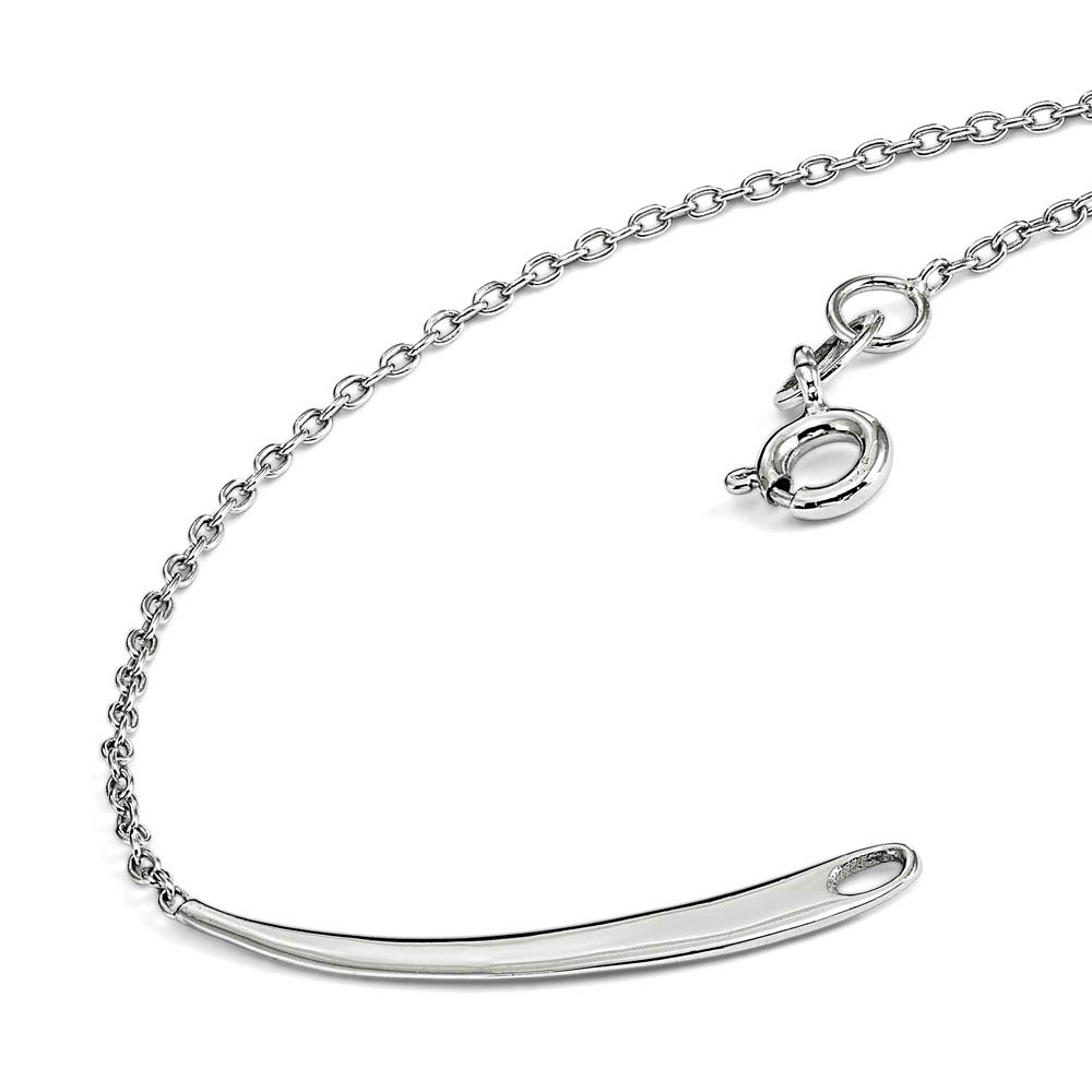 Sterling Silver Stackable Expressions Cable Pendant Chain - 16 Inch