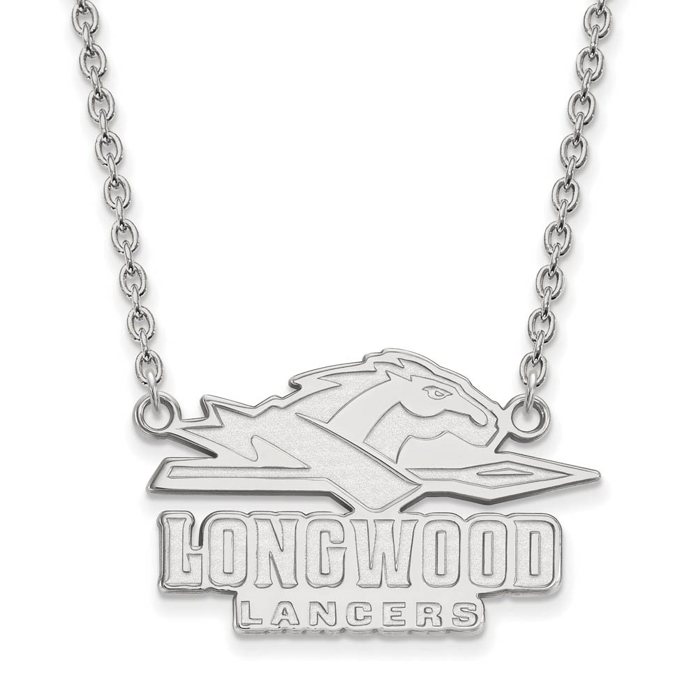 Sterling Silver Longwood U Enamel Logo Necklace