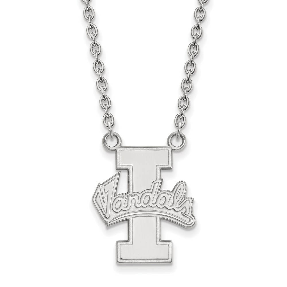 10k White Gold U of Idaho Pendant Necklace