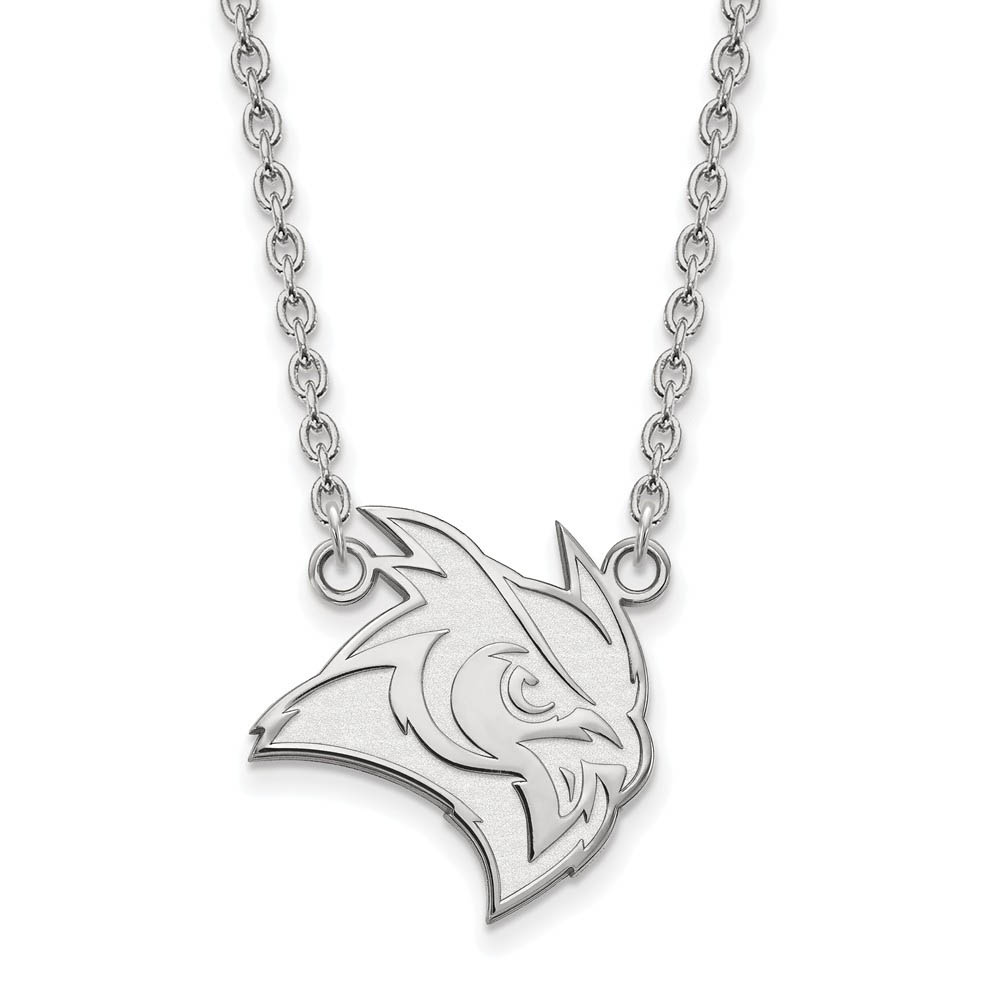 10k White Gold Rice U Pendant Necklace