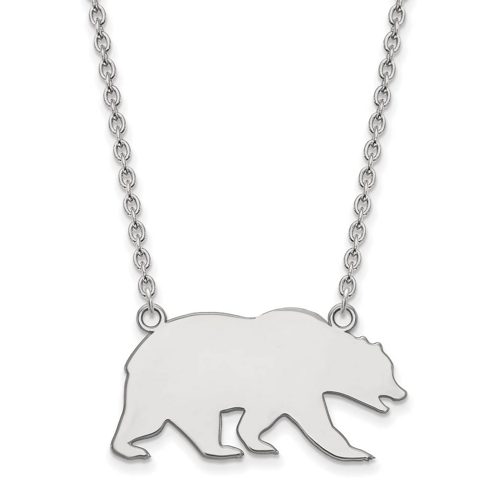 10k White Gold California Berkeley Pendant Necklace