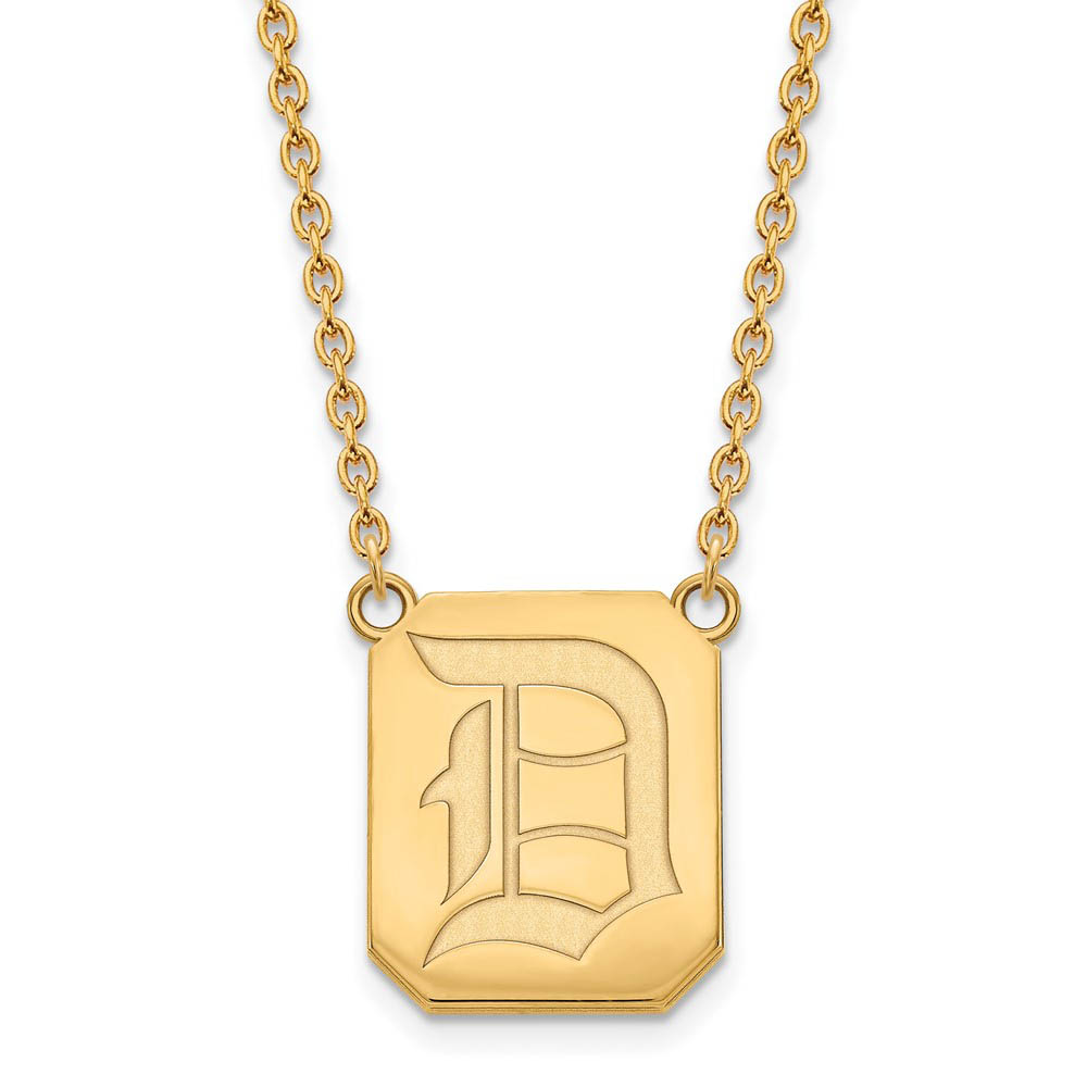 10k Yellow Gold Duquesne U Pendant Necklace