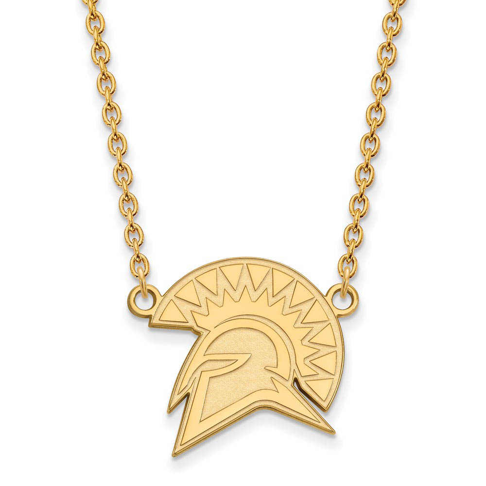 10k Yellow Gold San Jose State Pendant Necklace