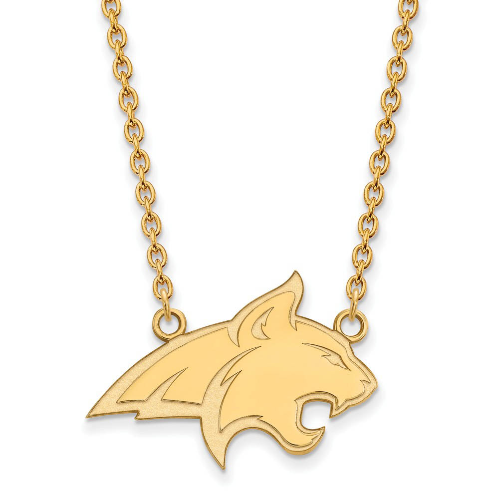 10k Yellow Gold Montana State Pendant Necklace