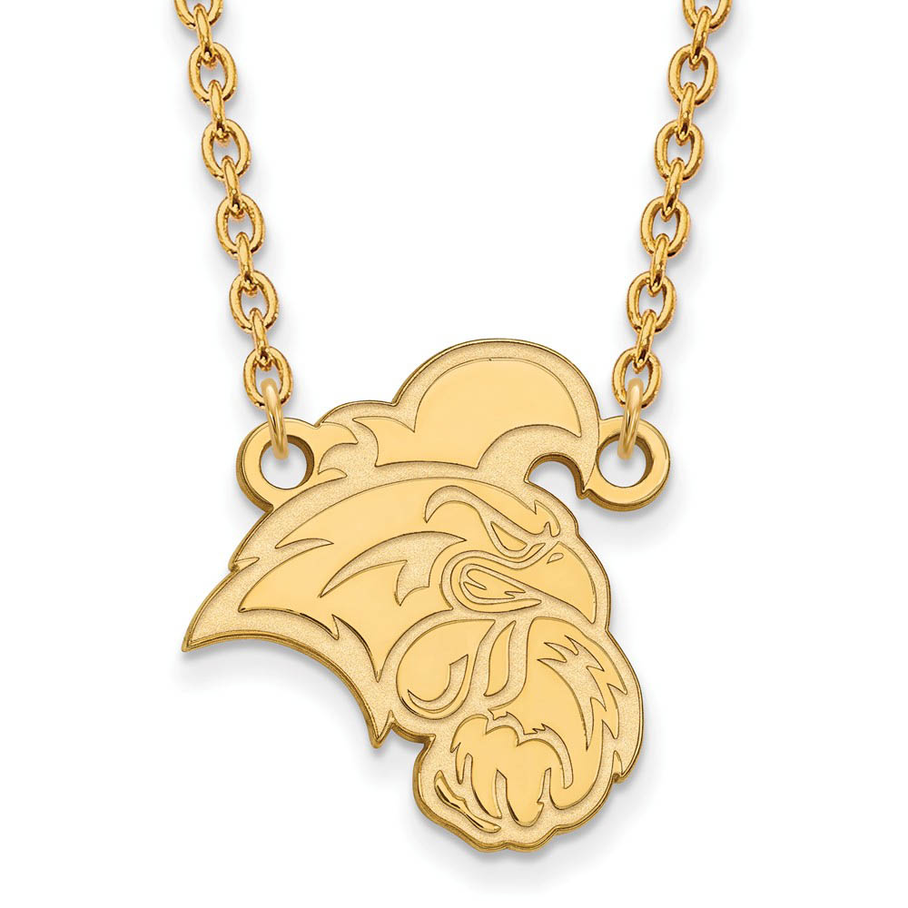 10k Yellow Gold Coastal Carolina U Pendant Necklace