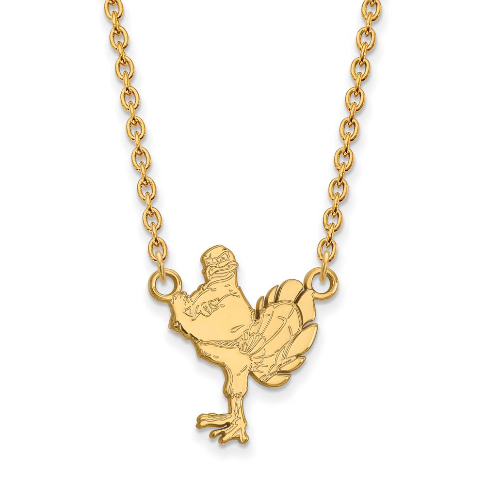 10k Yellow Gold Virginia Tech Pendant Necklace