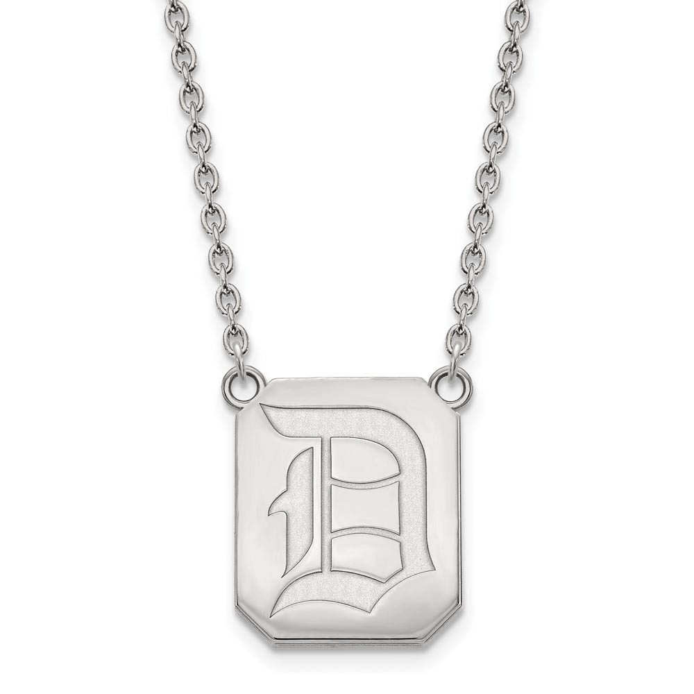 14k White Gold Duquesne U Pendant Necklace