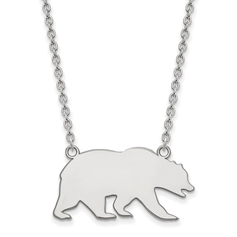 14k White Gold California Berkeley Pendant Necklace