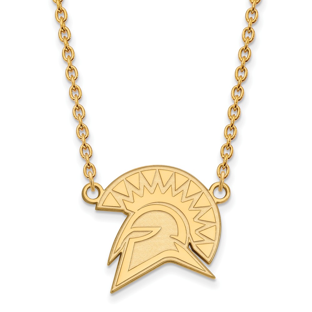 14k Yellow Gold San Jose State Pendant Necklace