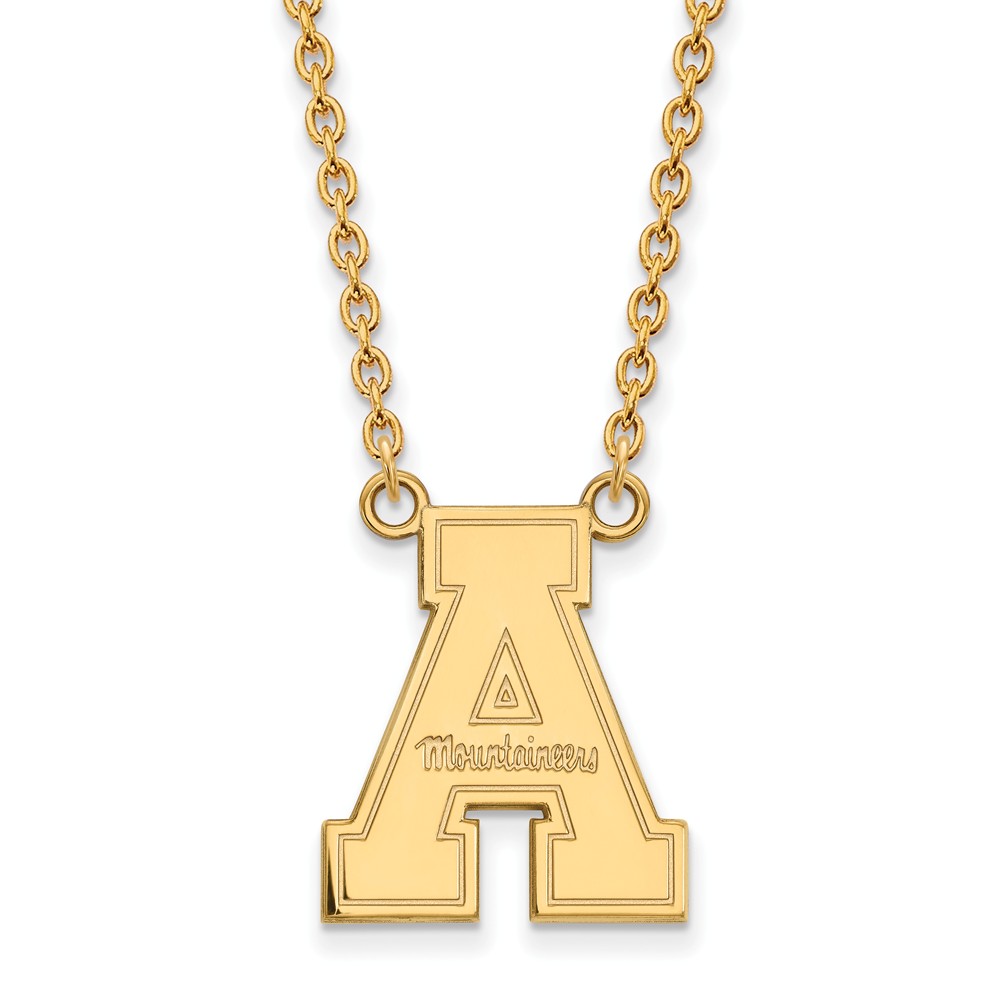 14k Yellow Gold Appalachian State Pendant Necklace