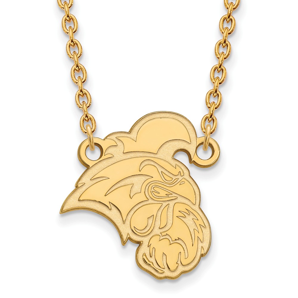 14k Yellow Gold Coastal Carolina U Pendant Necklace