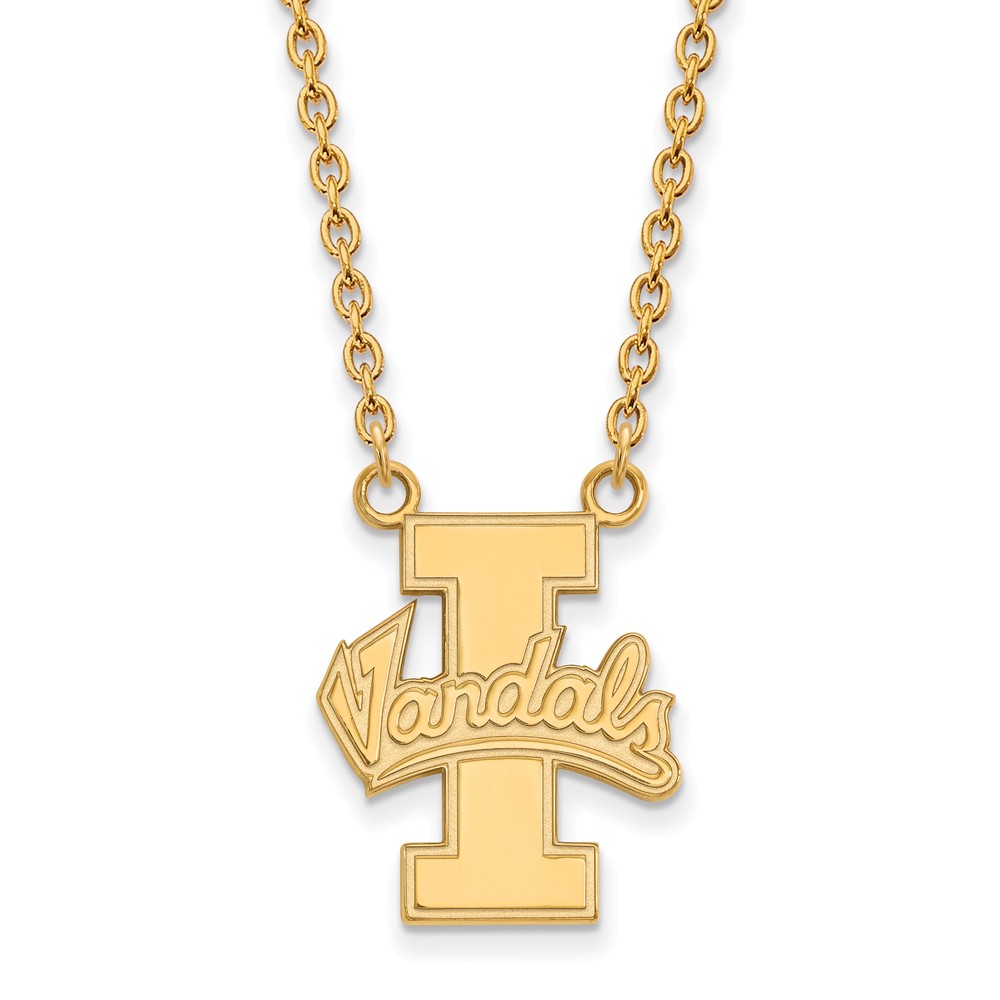 14k Gold Plated Silver U of Idaho Pendant Necklace