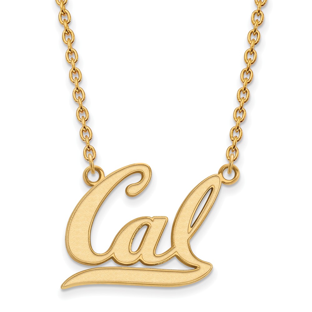 14k Gold Plated Silver U of Cal Berkeley 'Cal' Pendant Necklace
