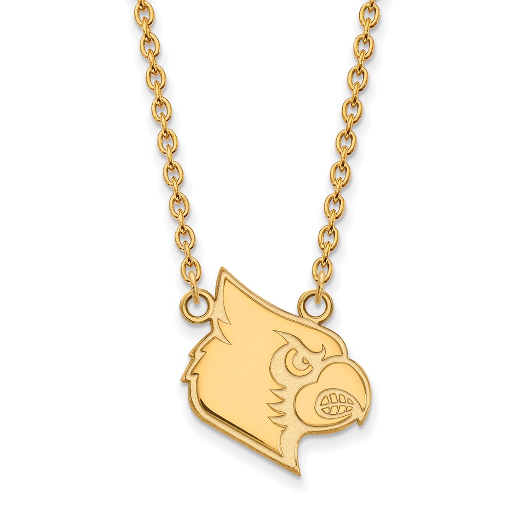 14k Gold Plated Silver U of Louisville Pendant Necklace