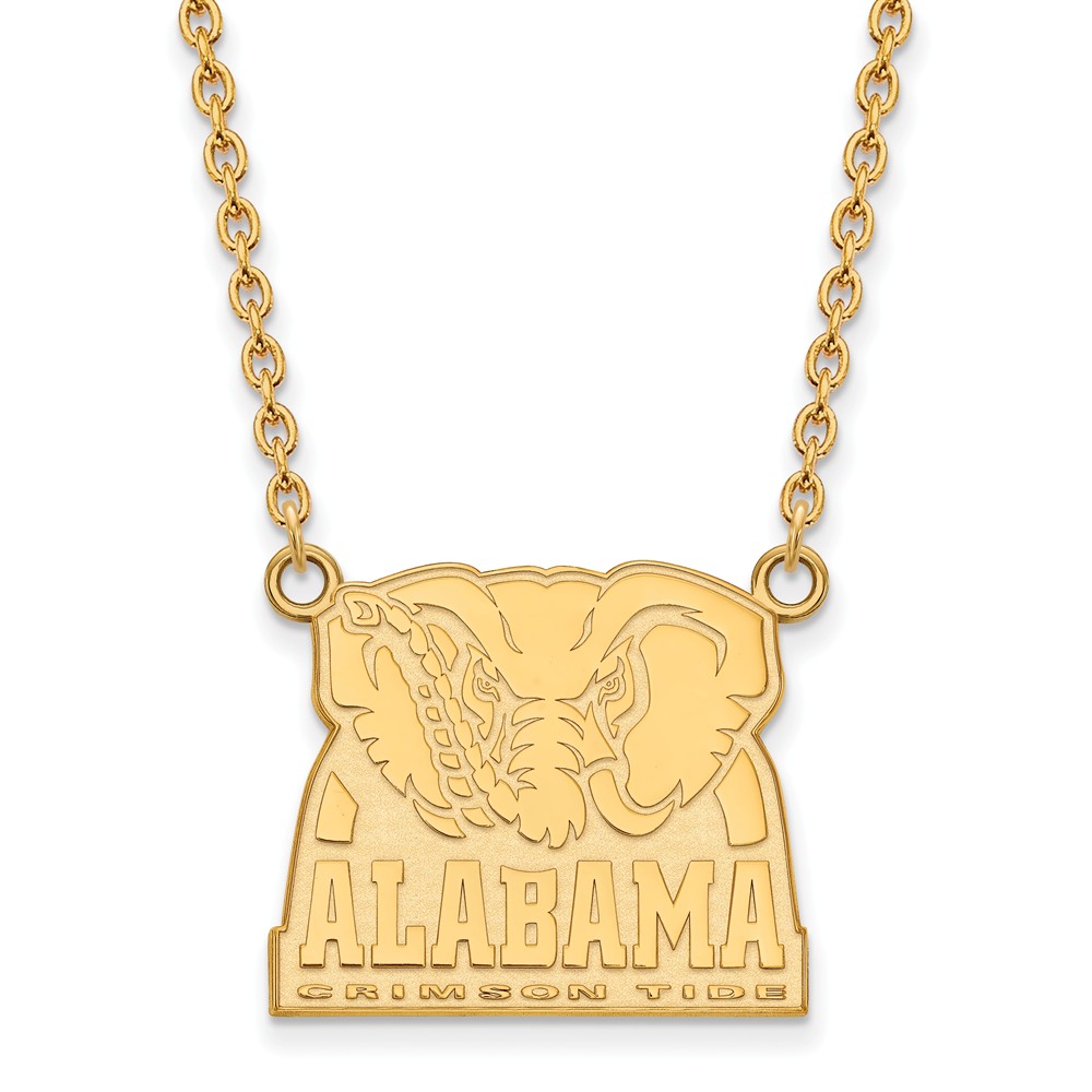 14k Gold Plated Silver U of Alabama Pendant Necklace