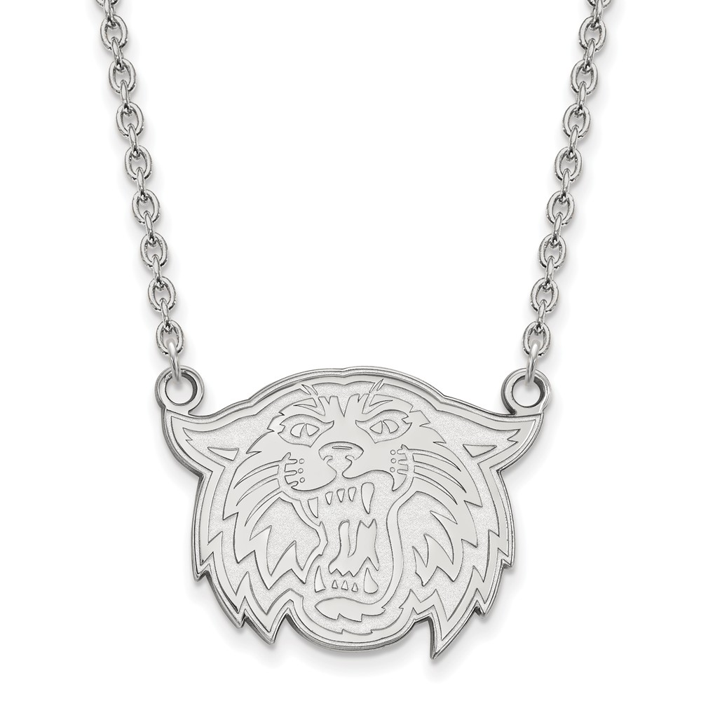 Sterling Silver Villanova U Wildcat Pendant Necklace