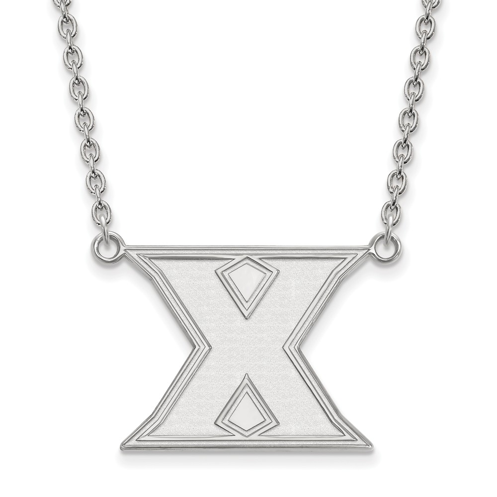 Sterling Silver Xavier U Initial X Pendant Necklace