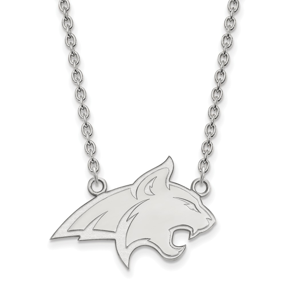 Sterling Silver Montana State Mascot Pendant Necklace