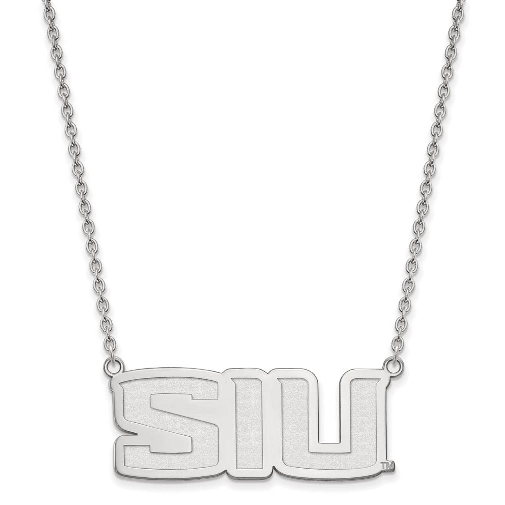 Sterling Silver Southern Illinois U Pendant Necklace