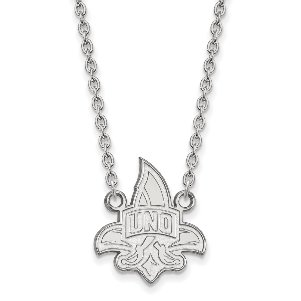 Sterling Silver U of New Orleans Pendant Necklace