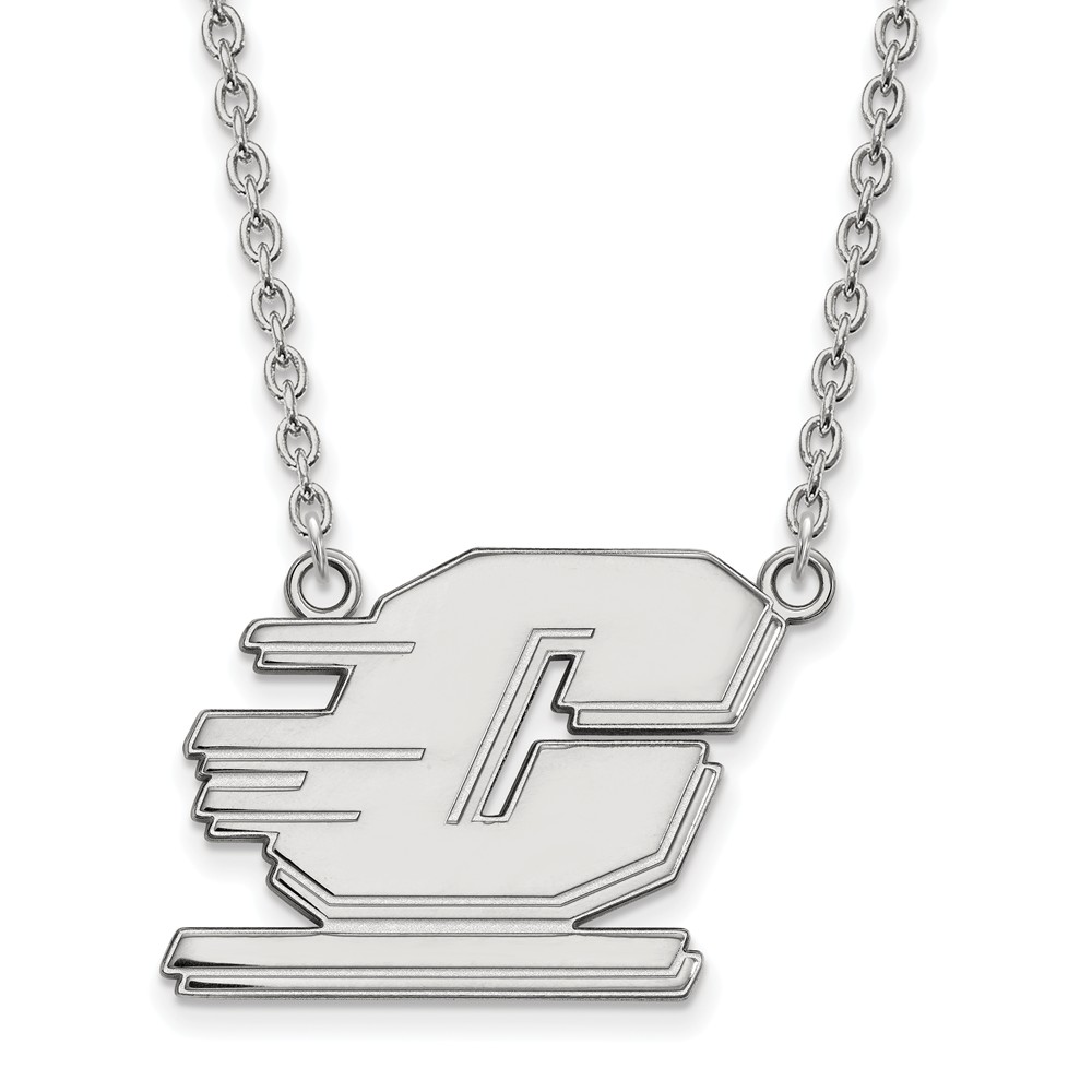 Sterling Silver Central Michigan U 'C' Pendant Necklace