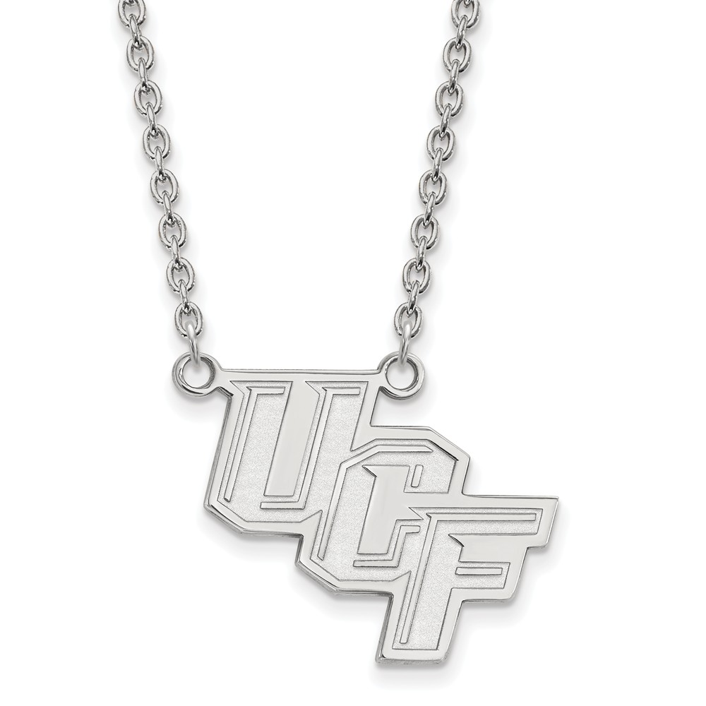 Sterling Silver Central Florida 'UCF' Pendant Necklace