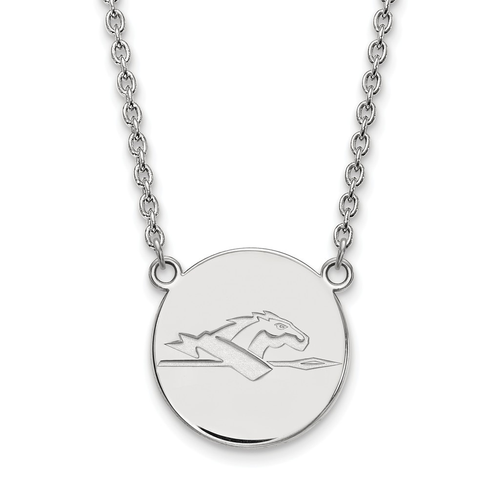 Sterling Silver Longwood U Lancer Disc Necklace