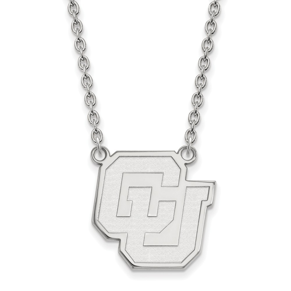 Sterling Silver U of Colorado Pendant Necklace
