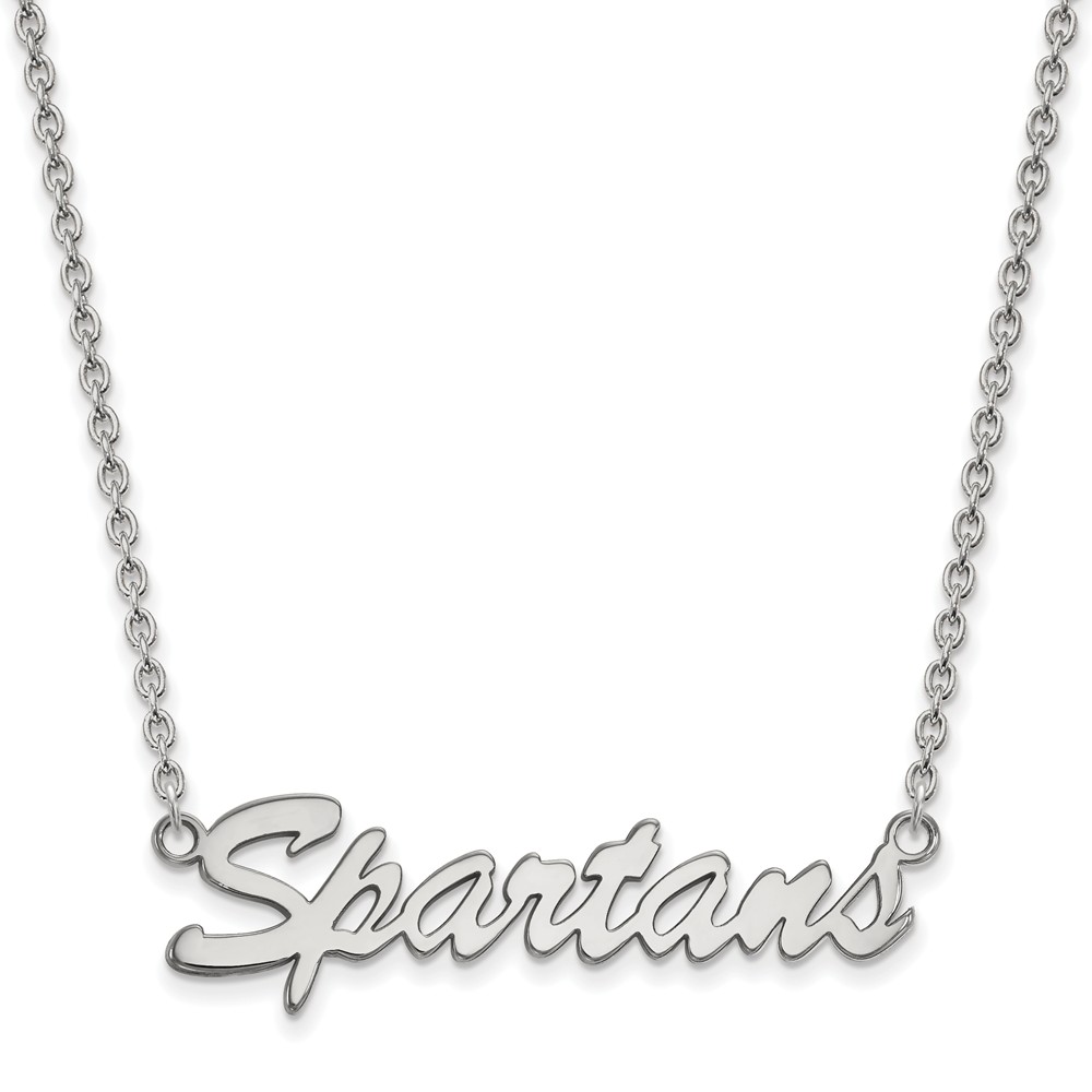 Sterling Silver Michigan State 'Spartans' Pendant Necklace