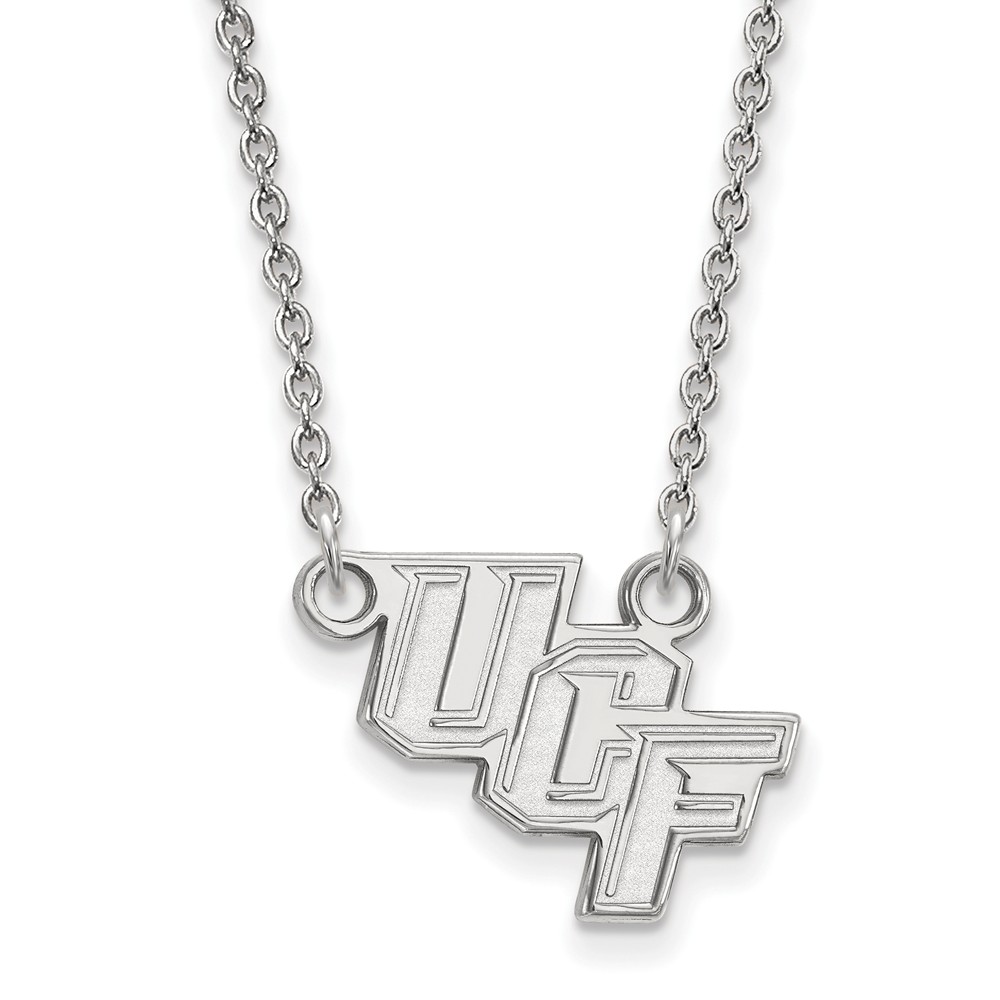 10k White Gold Central Florida Pendant Necklace