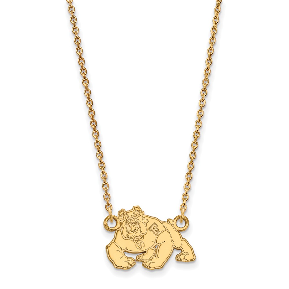 10k Yellow Gold California State Fresno Pendant Necklace