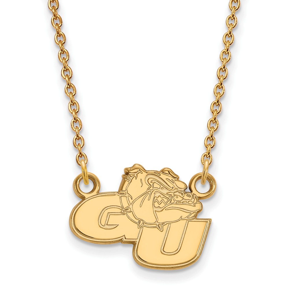 10k Yellow Gold Gonzaga U Pendant Necklace