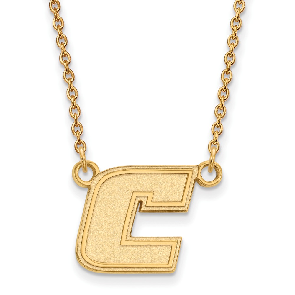 10k Yellow Gold U of Tennessee Chattanooga Initial C Necklace