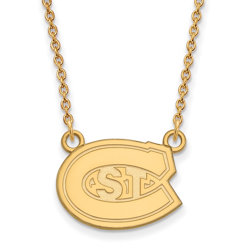 10k Yellow Gold St. Cloud State Pendant Necklace