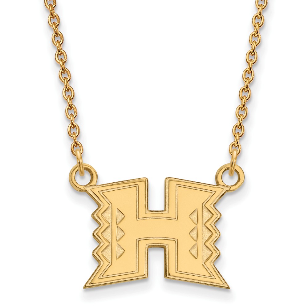 10k Yellow Gold The U of Hawai'i Pendant Necklace