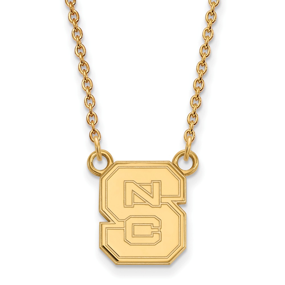 10k Yellow Gold North Carolina 'NCS' Pendant Necklace