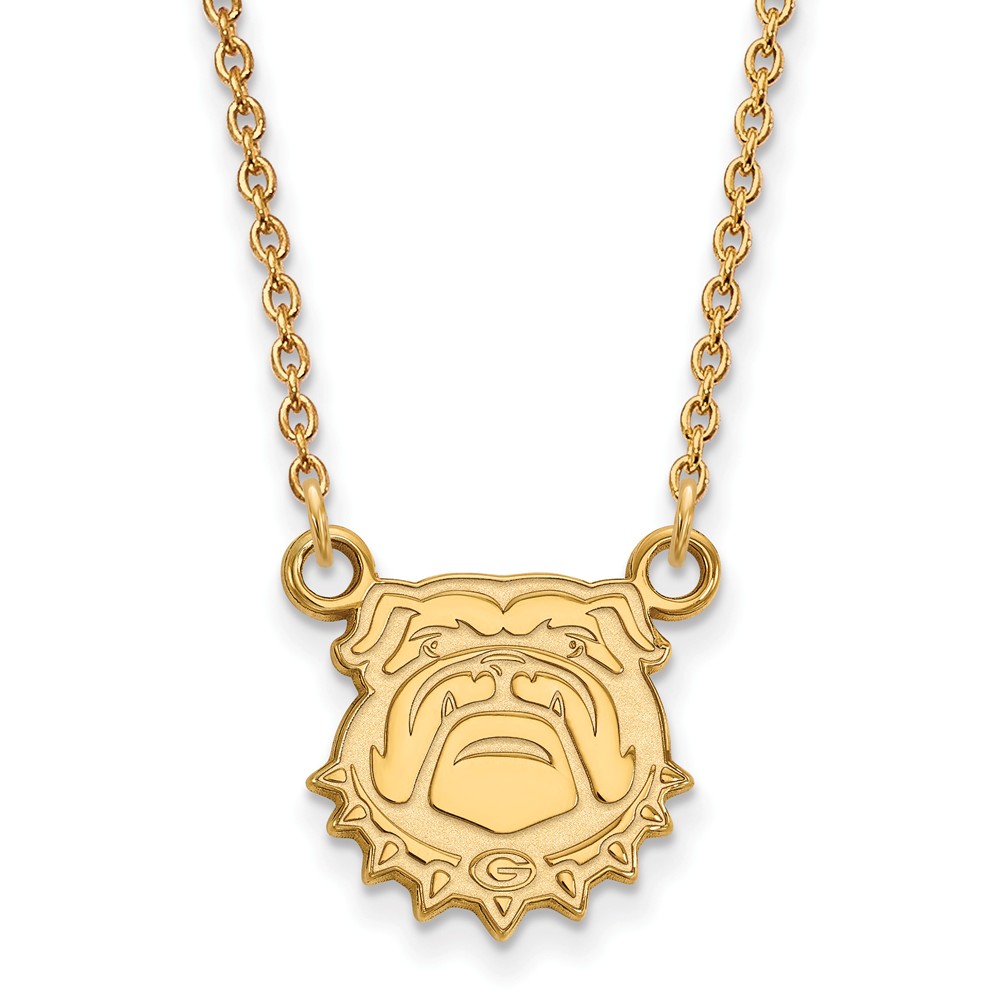 10k Yellow Gold U of Georgia Pendant Necklace