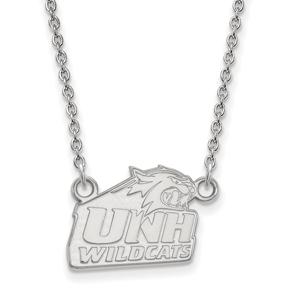 14k White Gold U of New Hampshire Pendant Necklace