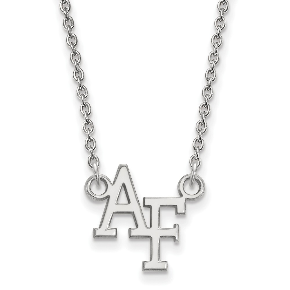 14k White Gold Air Force Academy Pendant Necklace