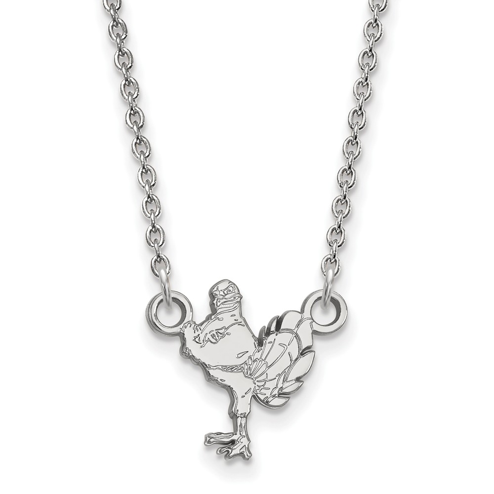 14k White Gold Virginia Tech Pendant Necklace