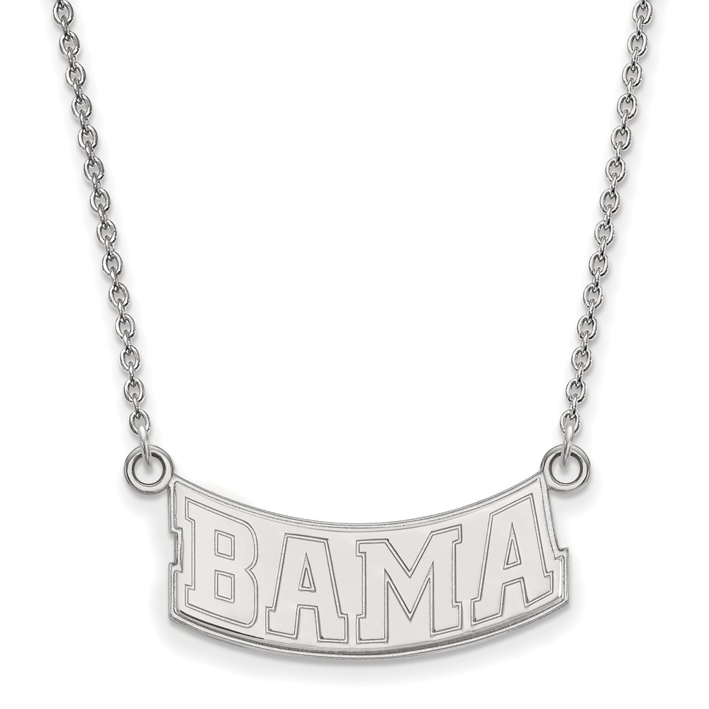 14k White Gold U of Alabama Pendant Necklace