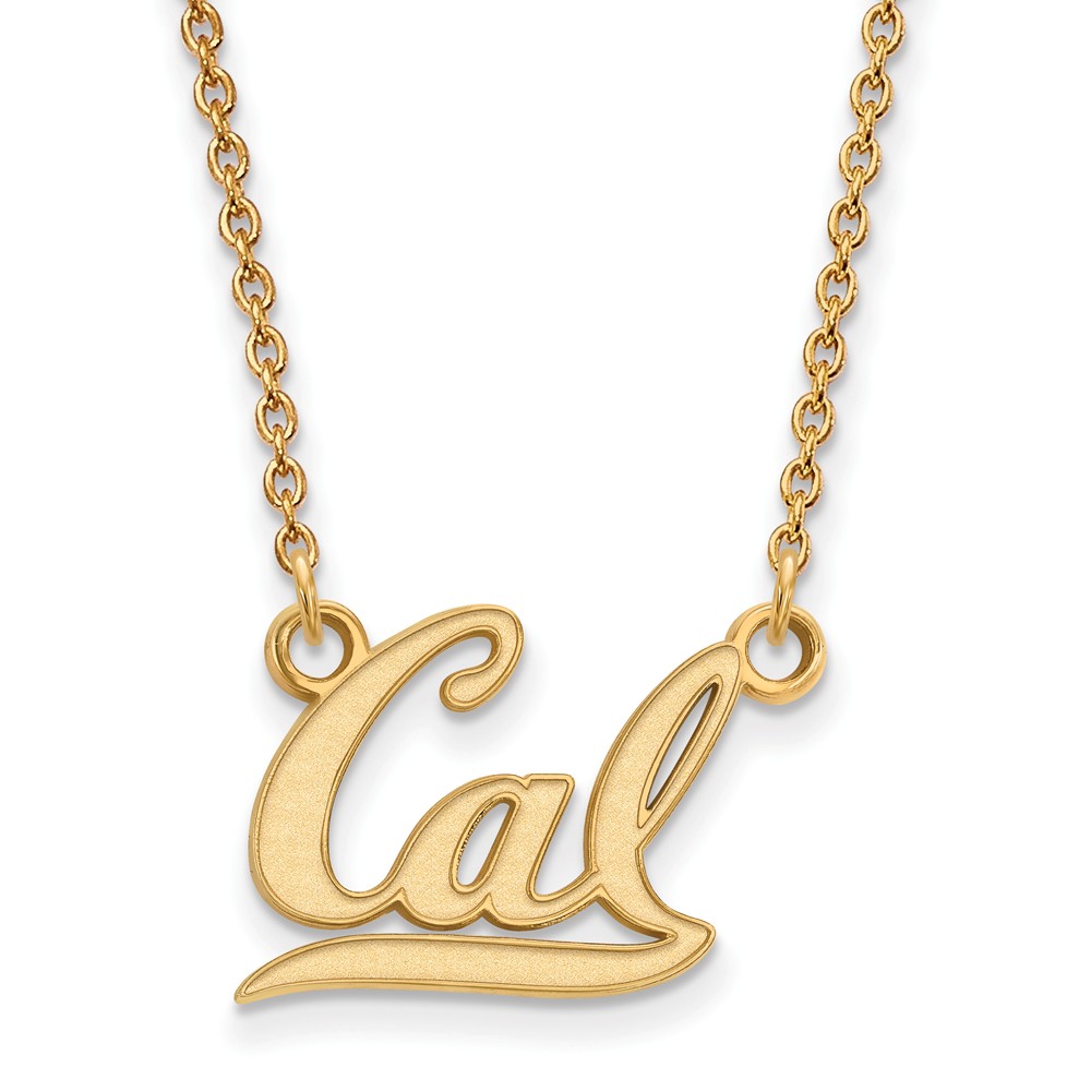 NCAA 14k Yellow Gold California Berkeley Small Pendant Necklace