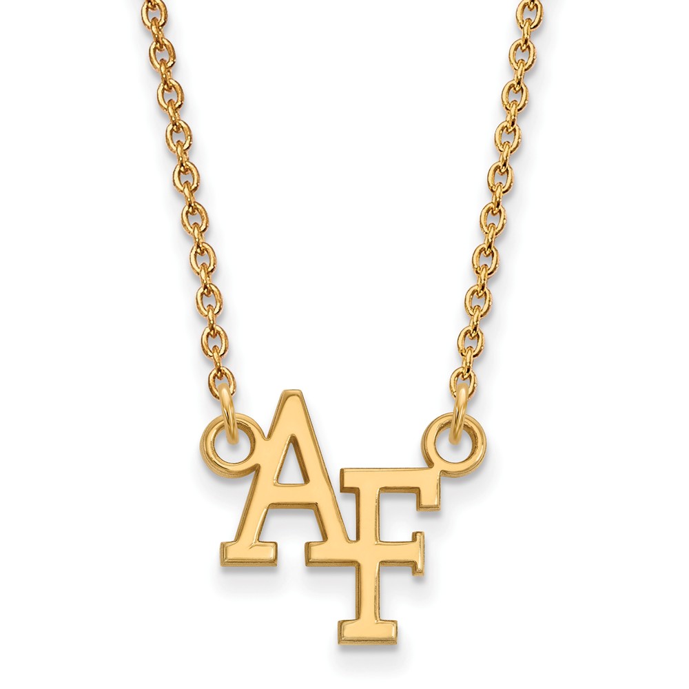 NCAA 14k Yellow Gold Air force Academy Small Pendant Necklace