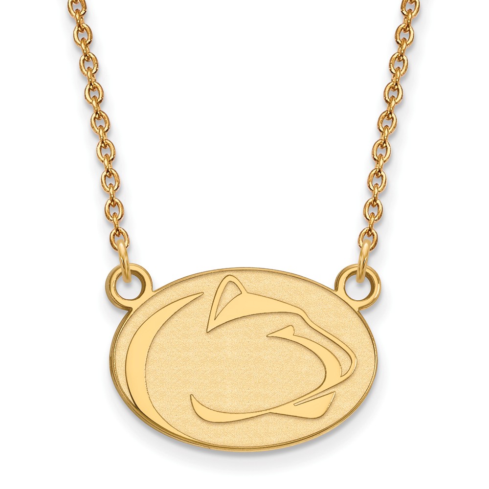 14k Yellow Gold Penn State Pendant Necklace