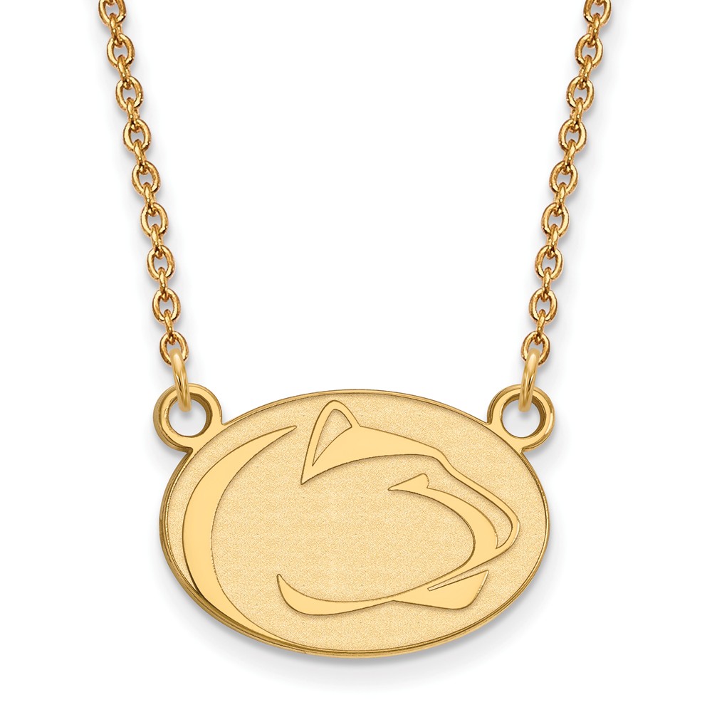 NCAA 14k Yellow Gold Penn State Small Pendant Necklace