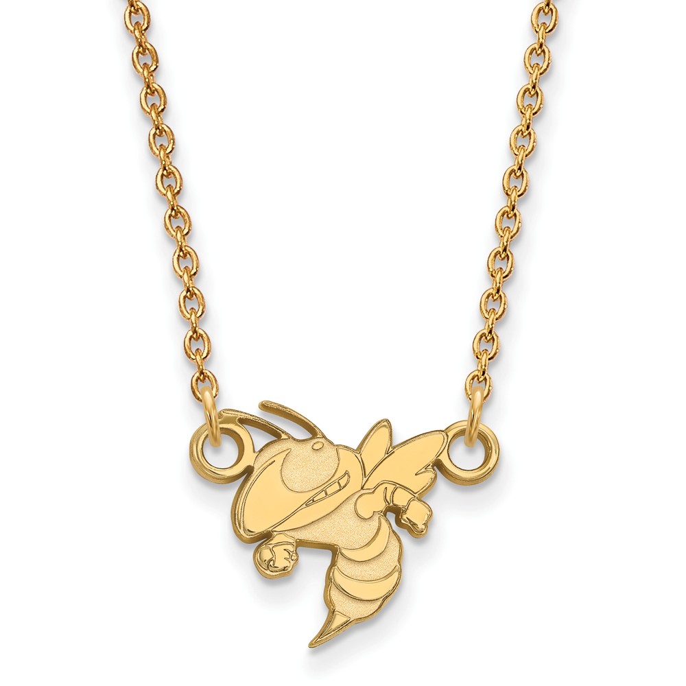 14k Yellow Gold Georgia Technology Pendant Necklace